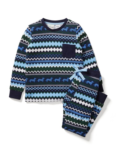 Boys Penny Fairisle Pj Set