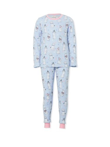 Girls Bunny Waffle Pj Set