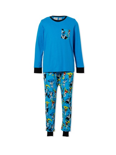 Boys Batman & Robin Long Sleeve Pj Set