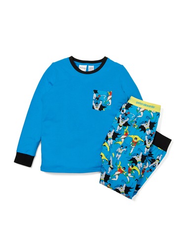 Boys Batman & Robin Long Sleeve Pj Set