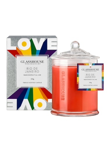 Glasshouse Fragrances Limited Edition Love Is Love Candle 350G