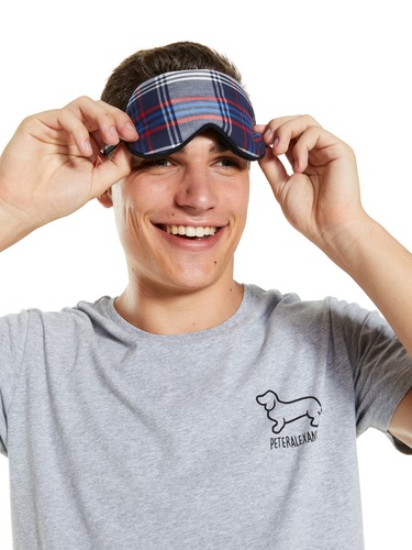 Men's Rodeo Check Eye Mask