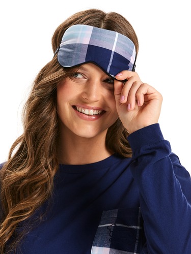 Check Eye Mask