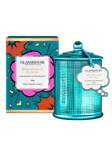 Glasshouse Fragrances Limited Edition Grandma's Punch Candle 350G