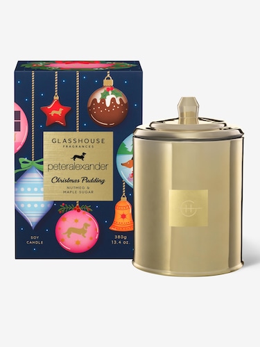 Glasshouse Fragrances Limited Edition Christmas Pudding 380G Candle                                                             