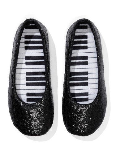 Black Glitter Piano Couture