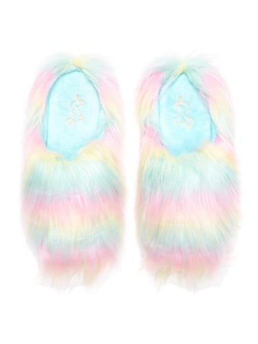 Rainbow Fur Slipper