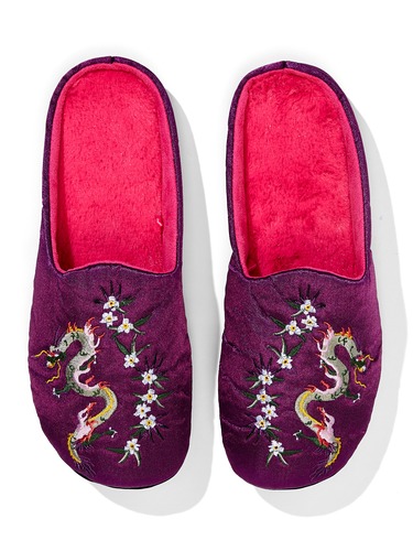 Fur Lined Dragon Scuff