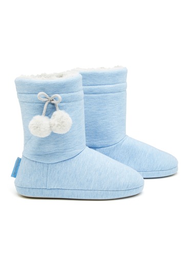 Ladies Blue Jersey Bootie