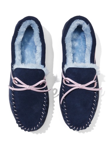 Navy Moccasin